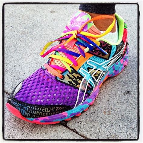 colorful running shoes.